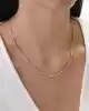 Dorika Detaylı Altın Zincir Kolye