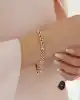 Dorika Toplu Altın Zincir Bileklik