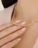 Dorika Toplu Altın Zincir Kolye