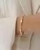 Dörtgen Plakalı Altın Bileklik