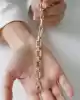 Dörtgen Zincirli Altın Bileklik