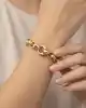 Dövme Halkalı Altın Zincir Bileklik