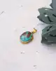 Firuze Taşlı Altın Kolye Ucu
