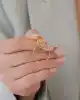 Halka Sallantılı Altın Küpe