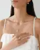 Halkalı Tek İnci Küpe