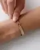 Hasır Görünümlü Altın Bileklik