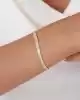 Hasır Görünümlü Altın İtalyan Bileklik