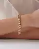 Hologramlı Altın Bold Gurmet Zincir Bileklik