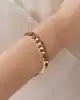 Hologramlı Altın Bold Gurmet Zincir Bileklik