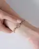 Hologramlı Altın Gurmet Zincir Bileklik