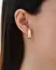 İkili Elips Altın Küpe