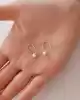 İnci Uçlu Altın Küpe