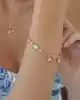 Kalp Kilit Sallantılı Altın Bileklik