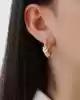 Kalp Sallantılı Altın Küpe