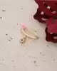 Kalpli Altın Bebek Yaka İğnesi
