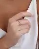 Karışık Baget Taşlı Altın Yüzük