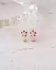 Kırmızı Çiçekli Çocuk Küpe