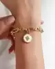 Kutup Yıldızı Detaylı Altın Bileklik