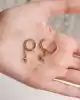 Kutup Yıldızı Uçlu Altın Küpe