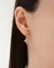 Kutup Yıldızı Uçlu Altın Küpe