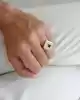 Lacivert Taşlı Altın Yüzük
