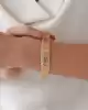 Leopar Desenli Altın Bileklik