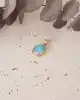 Mavi Firuze Taşlı Kolye Ucu