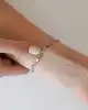 Mavi Mineli Altın Bileklik