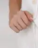 Mavi Oval Taşlı Altın Yüzük