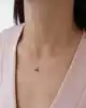 Mavi Taşlı Altın Kolye