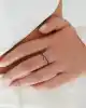 Mavi Taşlı Çapraz Yüzük