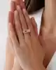 Mavi Taşlı Şövalye Yüzük
