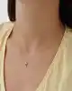 Mineli Altın Balık Kolye
