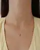 Mineli Altın Balık Kolye