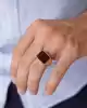 Mineli Altın Erkek Yüzük