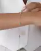 Mineli Altın Zincir Bileklik