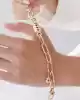 Mineli Eterna Altın Zincir Bileklik