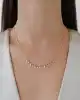 Mini Baget Taşlı Altın Kolye