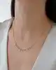 Mini Baget Taşlı Altın Kolye