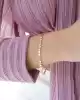 Mini Daire Altın Bileklik