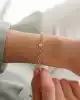 Mini Halkalı Altın Zincir Bileklik