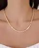 Mini Kareli Altın Kolye