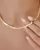 Mini Kareli Altın Kolye