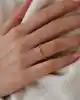 Mini Mavi Taşlı Altın Yüzük
