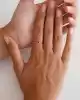 Mini Pembe Taşlı Altın Yüzük