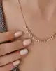 Mini Taş Sallantılı Altın Kolye