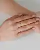 Mini Taşlı Altın Burgu Yüzük