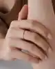 Mini Taşlı Altın Burgu Yüzük