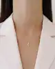 Mini Taşlı Altın Kuş Kolye