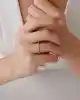 Mini Taşlı Altın Yüzük